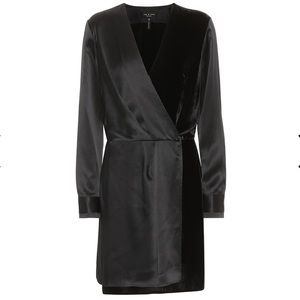 Rag & Bone - Victor Satin and Velvet Dress